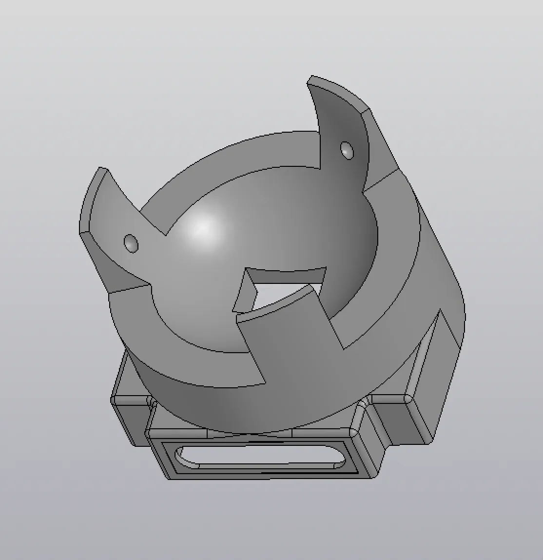3D-модель корпуса трекбола